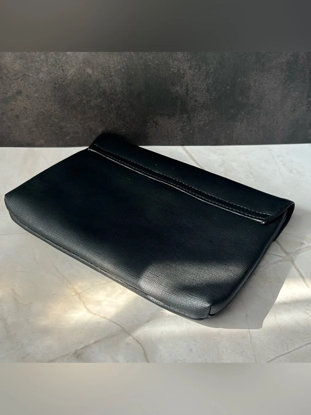 Cerruti 1881 Black Women's Cosmetic Clutch Bag Sleek Travel Makeup Case